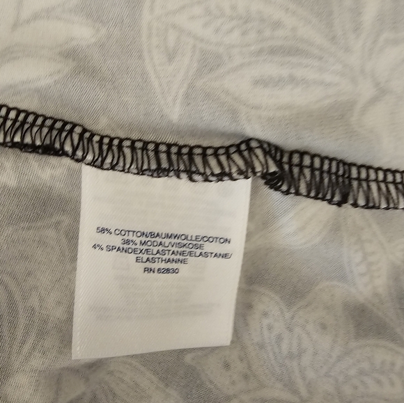 Land's End Large Modal Blend Stretchy Floral Black Dress - Picture 6 of 11